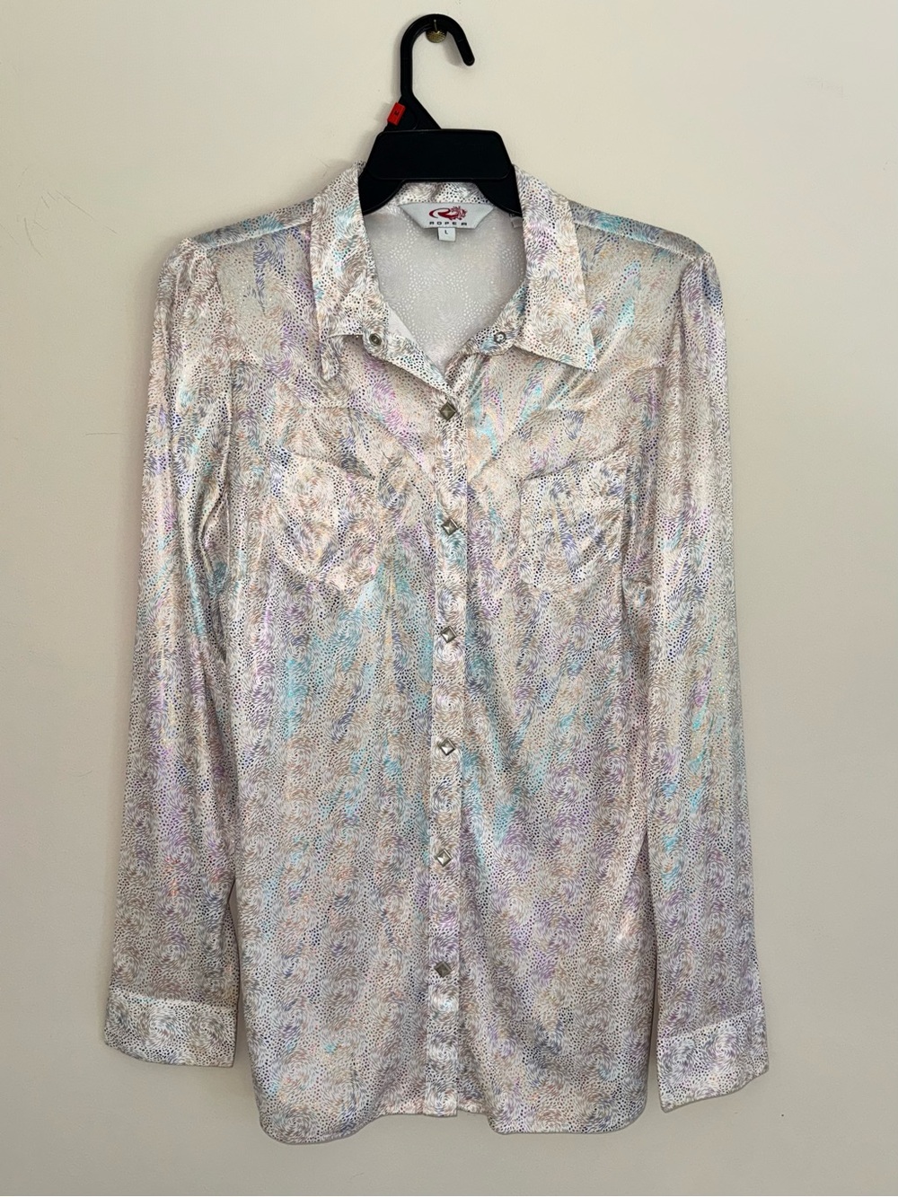 Roper Large Iridescent Slinky Western Show Shirt